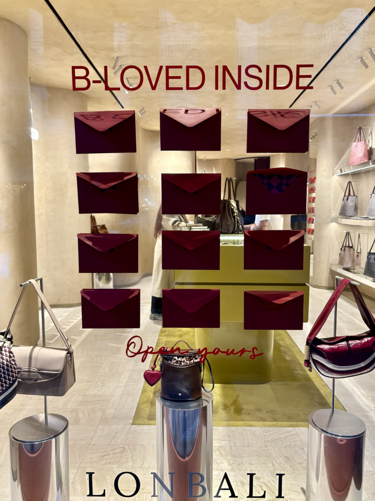 Vitrine Lonbali madrid Saint Valentin